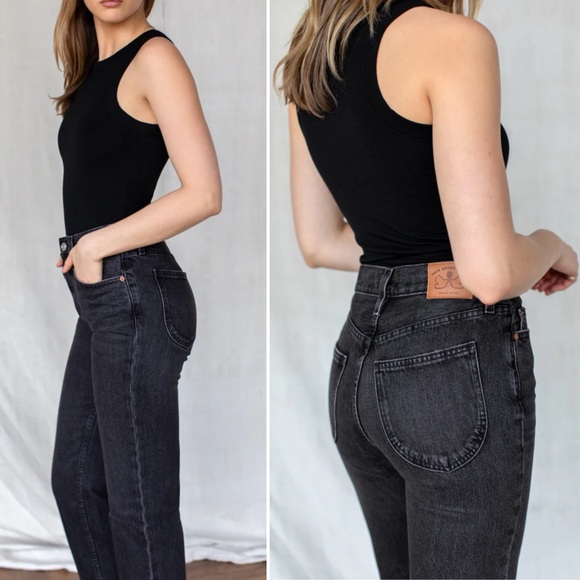 High Rise Black Jeans - Picture 3 of 11